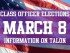 class officer elections march 8