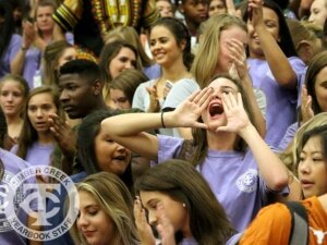 The Creek Yearbook photographers captured Purple Out game day highlights on Sept. 8, 2016. (Photo by Yearbook photographer Kelsey Crawford.)